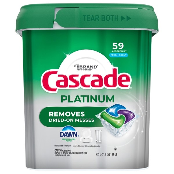 Cascade Platinum ActionPacs Fresh Scent Dishwasher Detergent