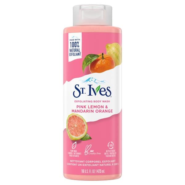 St Ives Body Wash, Exfoliating, Pink Lemon & Mandarin Orange Publix Super Markets