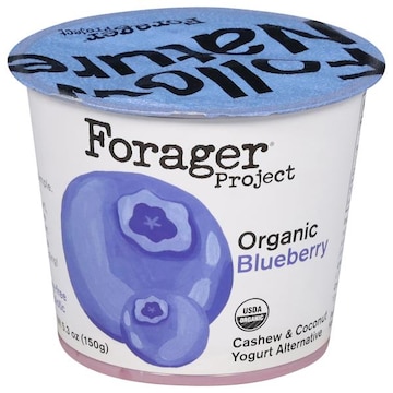 Forager Project Cashew & Coconut Yogurt Alternative, Dairy-Free, Organic, Blueberry, Probiotic