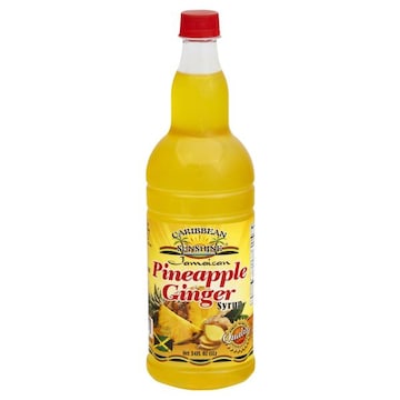 Caribbean Sunshine Syrup, Pineapple Ginger, Jamaican