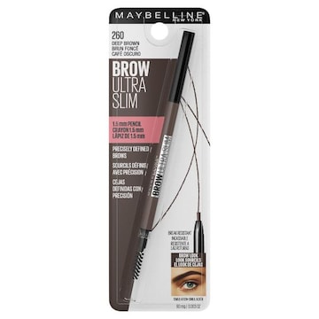 Maybelline Brow Ultra Slim Defining Eyebrow Pencil Eye Brow Makeup, Deep Brown