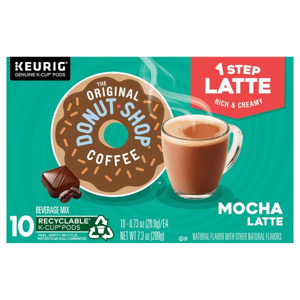 The Original Donut Shop Beverage Mix, Mocha Latte, K-cup Pods 