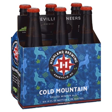 Highland Brewing Beer, Spiced Winter Ale, Cold Mountain