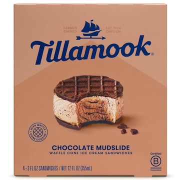 Tillamook Ice Cream Sandwiches, Chocolate Mudslide