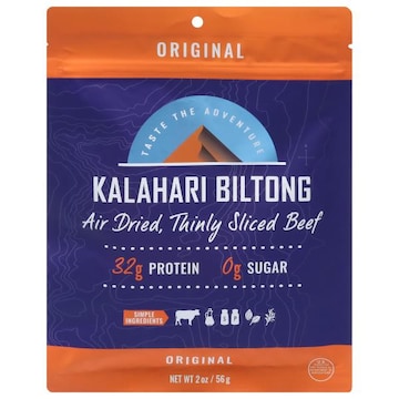 Kalahari Biltong Beef, Thinly Sliced, Air Dried, Original