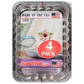 Handi-Foil 13 x 9 Cake Pans & Lids