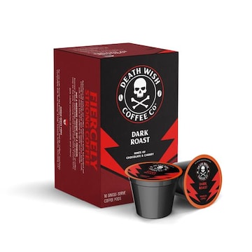 Death Wish Coffee Co Coffee, Dark Roast, Single Serve Pods