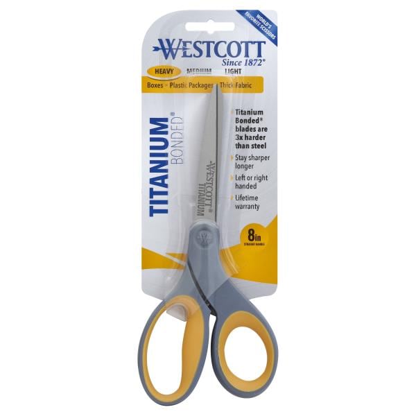 Westcott Titanium Bonded Scissors, Straight, 8 Inches | Publix