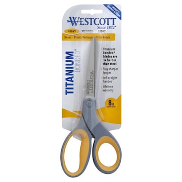 Westcott Titanium Bonded Scissors, Straight, 8 Inches