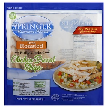 Springer Mountain Farms Chicken Breast Strips, Oven Roasted