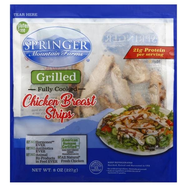 Springer Mountain Farms Chicken Breast Strips, Grilled | Publix Super ...