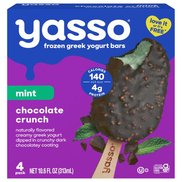 Yasso Greek Chocolate Crunch Mint Yogurt Bars | Publix Super Markets