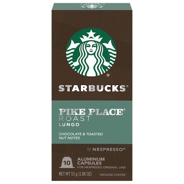 Starbucks Coffee, Ground, Pike Place Roast, Aluminum Capsules