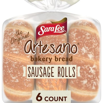 Sara Lee Artesano Plain Sausage Rolls, 6 count, 15 oz