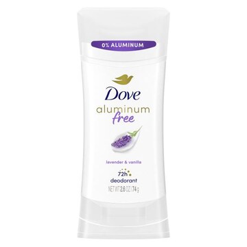 Dove 0% Aluminum Deodorant Stick Lavender And Vanilla