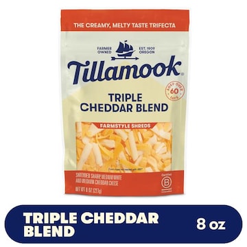 Tillamook Cheese, Triple Cheddar Blend, Farmstyle Shreds