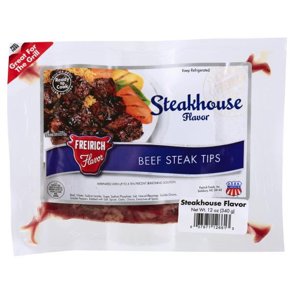 Freirich Beef Steak Tips, Steakhouse Flavor | Publix Super Markets