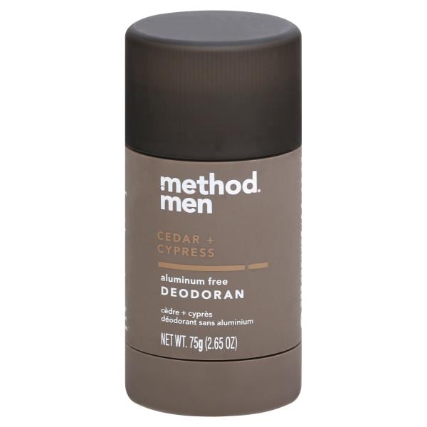 Method Men Deodorant, Aluminum Free, Cedar + Cypress Publix Super Markets