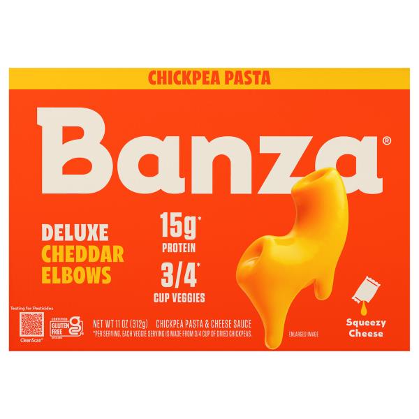Banza Elbows Deluxe Cheddar Chickpea Pasta & Cheese Sauce | Publix