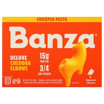 Banza Mac & Cheese, Elbows + Classic Cheddar