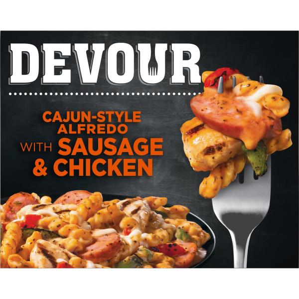 Devour CajunStyle Alfredo with Smoked Sausage & Chicken Frozen Meal
