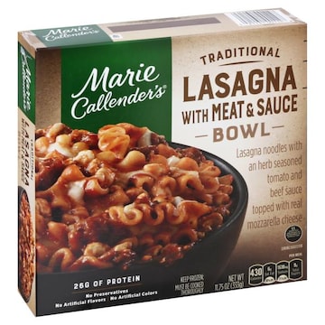 Marie Callender's Traditional Lasagna with Meat And Sauce Bowl