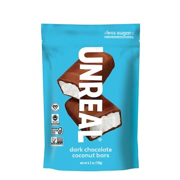 Unreal Coconut Bars, Dark Chocolate