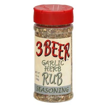 3 Beer Rub Seasoning, Garlic Herb