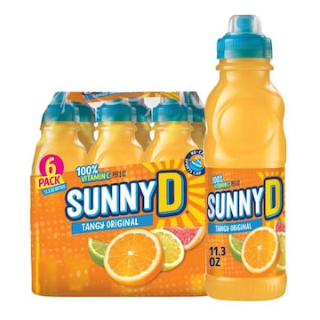 Sunny D Tangy Original Shelf Stable Orange Juice Drinks