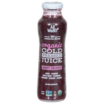 All Wello Juice, Berry Delight, Organic, Cold Pressed