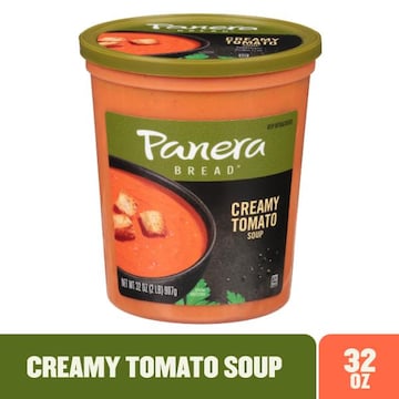 Panera Bread Creamy Tomato Soup, 32 OZ Soup Cup (Gluten Free)
