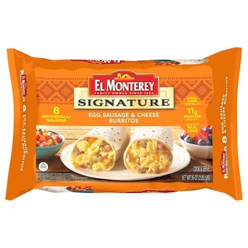 El Monterey Signature Burritos, Egg, Sausage & Cheese