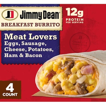Jimmy Dean Meat Lovers Breakfast Burritos