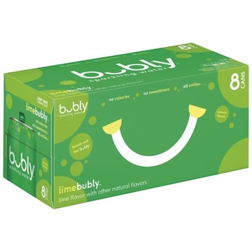 bubly Sparkling Water Flavored Water , Lime
