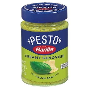 Barilla Creamy Genovese Pesto Sauce - Imported from Italy - Made with Fragrant Italian Basil & Freshly Grated Italian Cheeses - Quality Ingredients - Pasta Sa