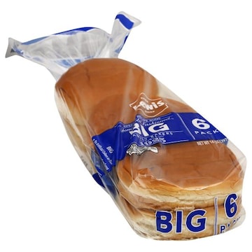 Lewis Mom's Old Fashioned Buns, Special Recipe, Big, 6 Pack