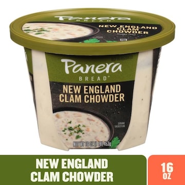 Panera Bread New England Clam Chowder, 16 OZ Soup Cup (Gluten Free)