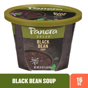 Panera Bread Black Bean Soup, 16 OZ Soup Cup (Gluten Free)