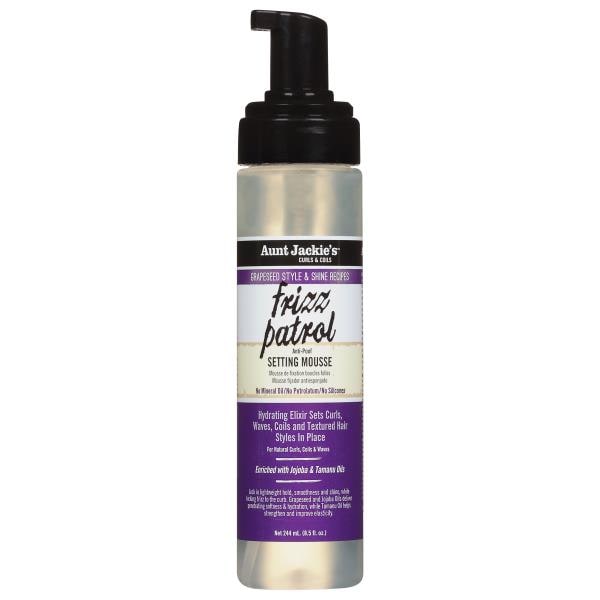 Aunt Jackie's Curls & Coils Setting Mousse, Anti-Poof, Frizz