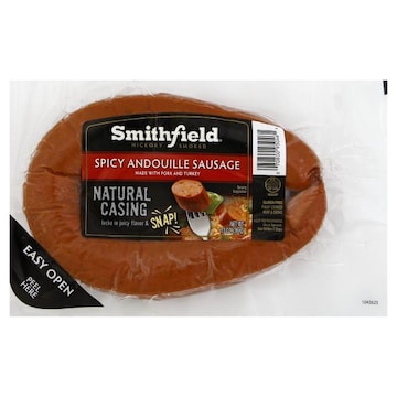 Smithfield Andouille Sausage, Spicy, Hickory Smoked