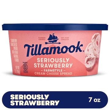 Tillamook Cream Cheese Spread, Seriously Strawberry, Farmstyle