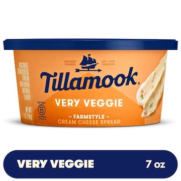 Tillamook Cream Cheese Spread, Very Veggie, Farmstyle