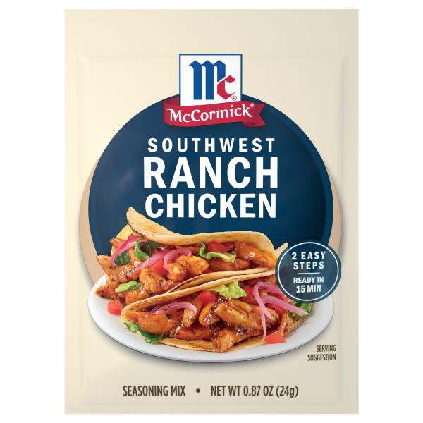 McCormick Street Taco Street Taco Southwest Ranch Chicken Seasoning Mix