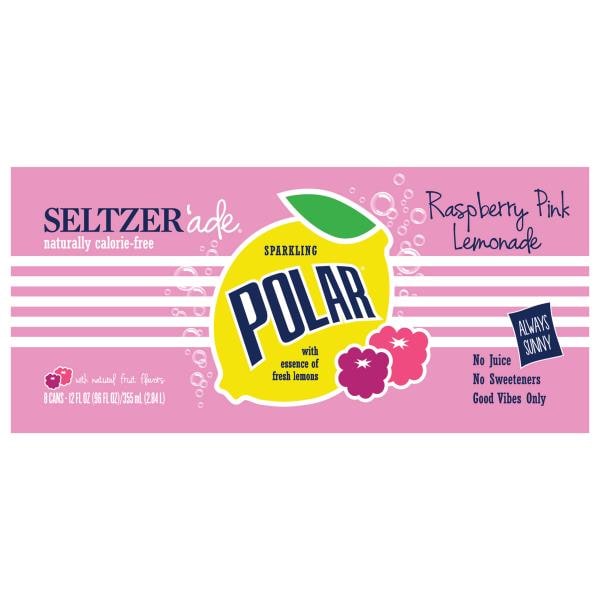 Polar Seltzer Ade, Raspberry Pink Lemonade | Publix Super Markets