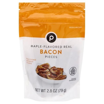 Publix Bacon Pieces, Maple-Flavored, Real