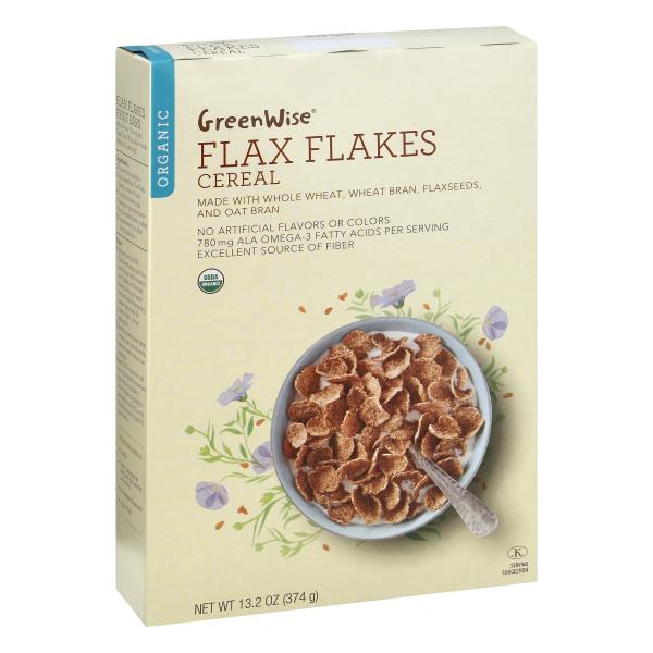 GreenWise Cereal, Organic, Flax Flakes Publix Super Markets