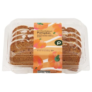 Iced Pumpkin Sliced Loaf Cake