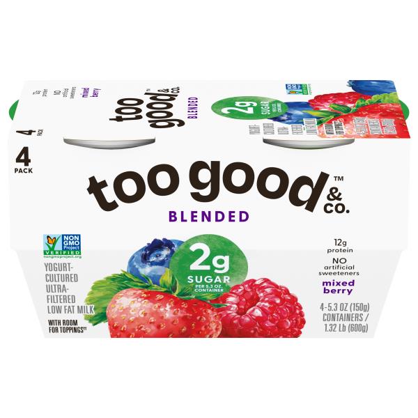 Too Good & Co. Yogurt, Mixed Berry, UltraFiltered, Low Fat Publix