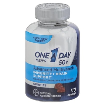 One A Day Multivitamin, Advanced, Gummies, Men's 50+