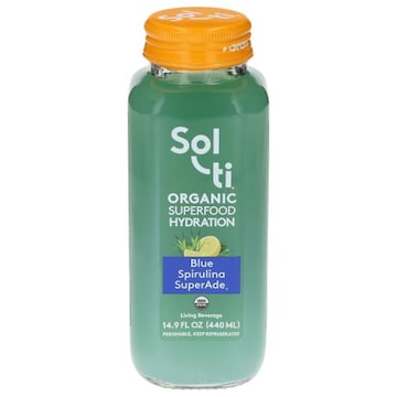 Sol-Ti Organic Superfood Hydration Blue Spirulina SuperAde Living Beverage